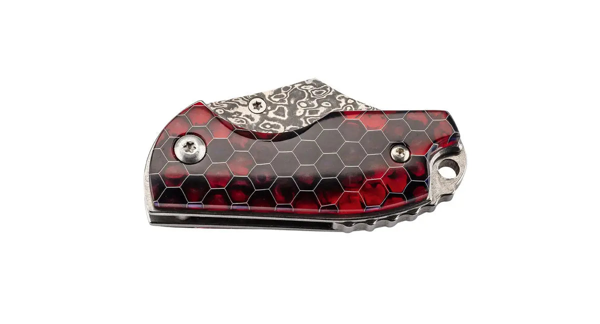 PUMA TEC Damast-Einhandmesser, Kunstharz