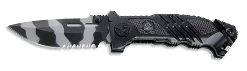 (nicht mehr lieferbar) PUMA TEC Einhand-Rettungsmesser (Liner Lock Tarn Pakka)