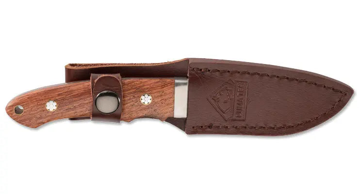 PUMA TEC Gürtelmessser (Rosenholz, Mosaikpins)