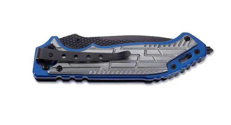 PUMA TEC Einhandmesser, blau/silber