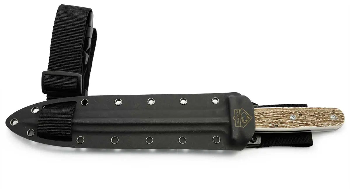 PUMA XP pig sticker 15, Abfangmesser, POM Commando Stag