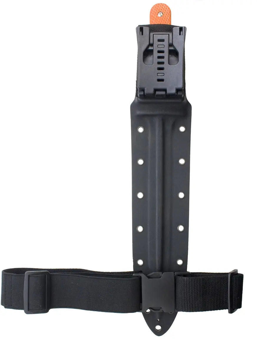 PUMA XP pig sticker 15, Abfangmesser, Orange G10 mit Fischhaut, Kydex Scheide