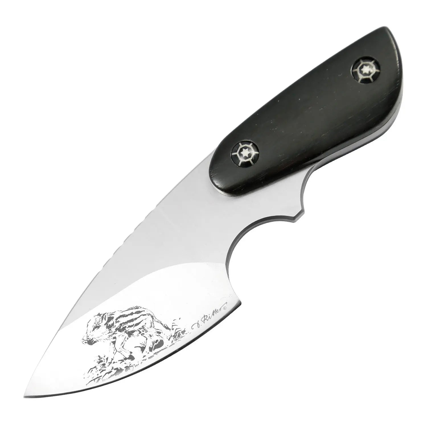 PUMA IP wild boar frischling, ebony, neck knife