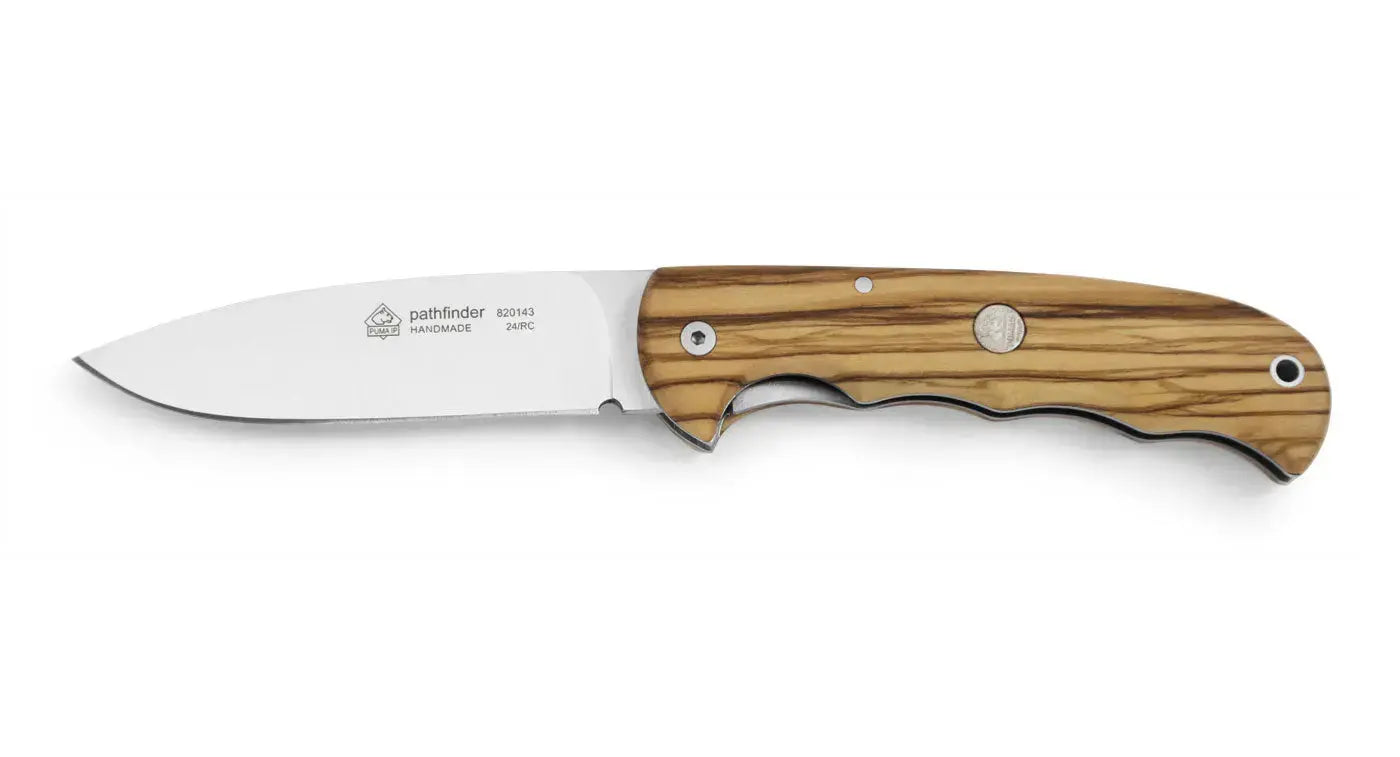 Jagdtaschenmesser, Outdoortaschenmesser, PUMA IP pathfinder, Olivenholz