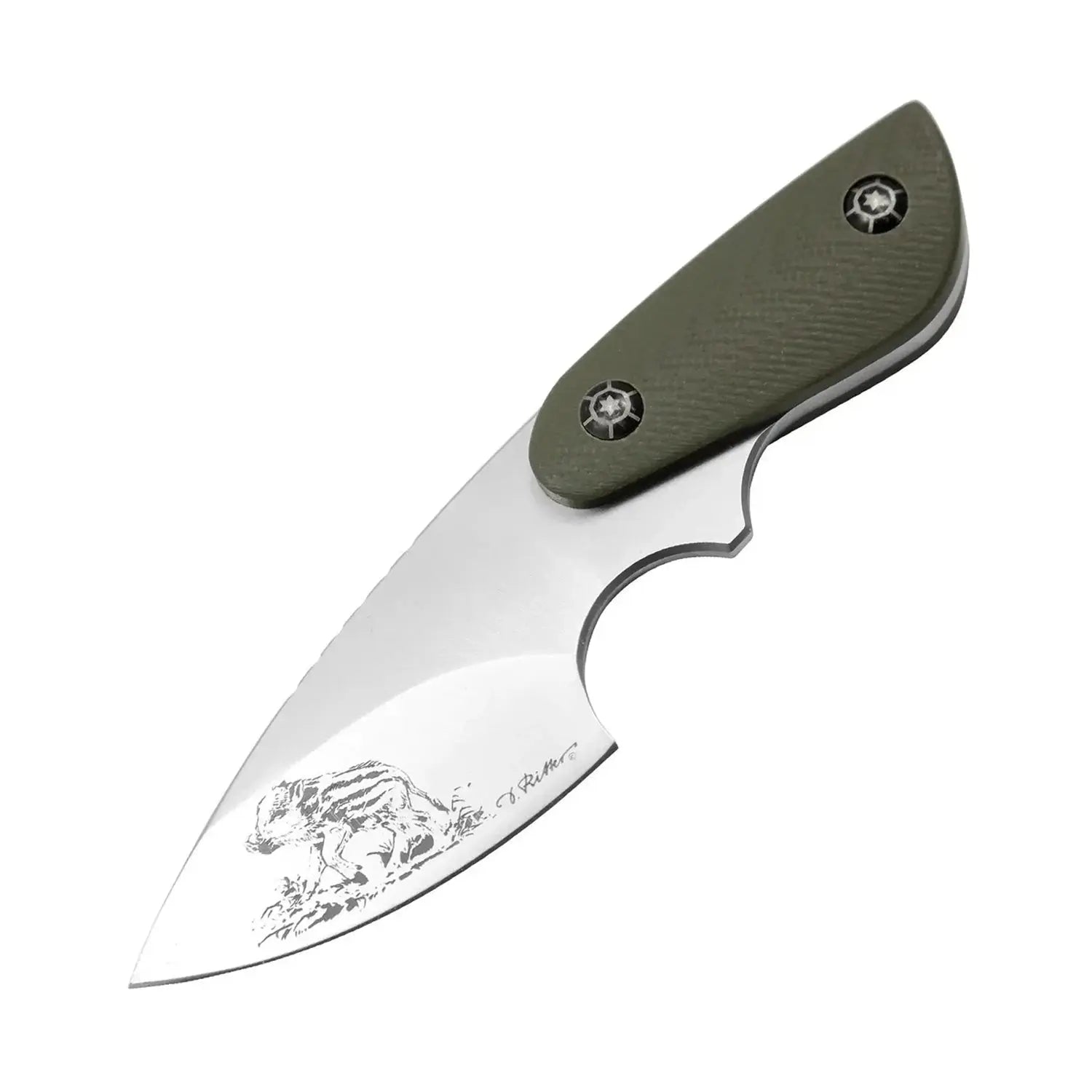 PUMA IP wild boar frischling, G10 green, Neck-Knife