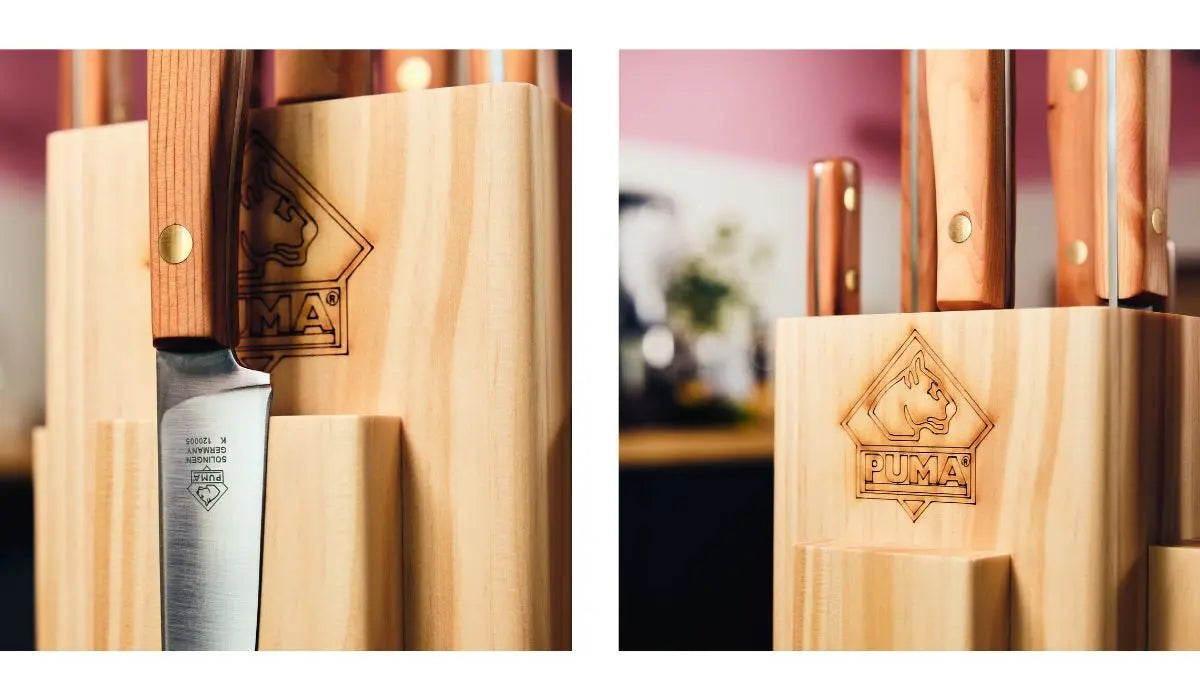 PUMA Küchenblock mit 8 Küchenmessern