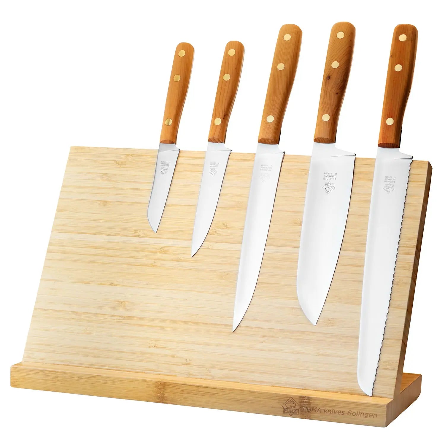 PUMA IP Magnetic Bamboo Stand for 7 Knives