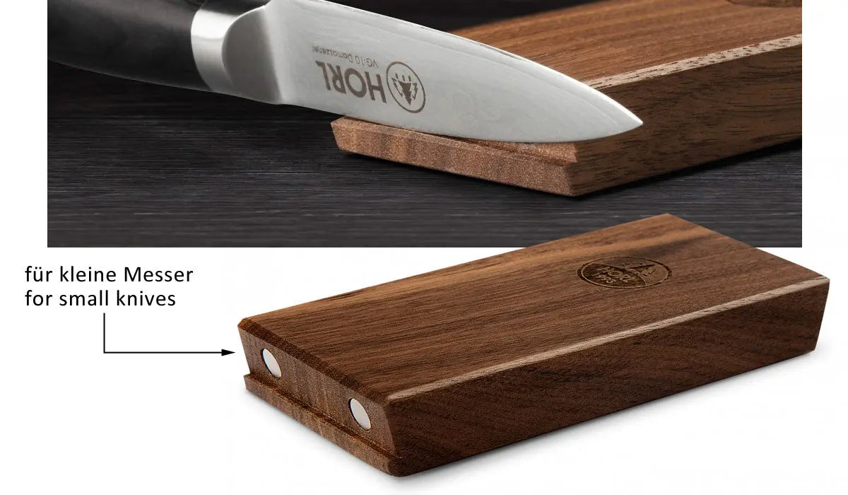 HORL Rollschleifer Nussbaum & Magnetschleiflehre (RSN-SET)