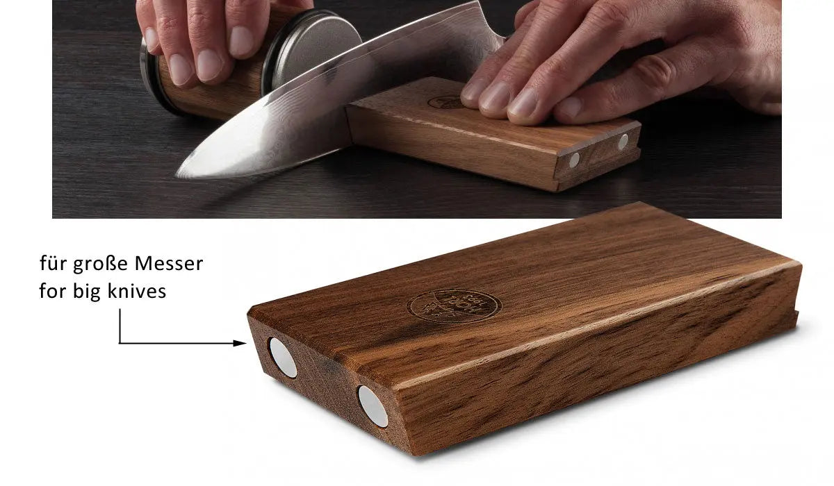 HORL Rollschleifer Nussbaum & Magnetschleiflehre (RSN-SET)