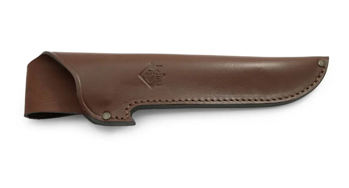 PUMA Lederscheide für PUMA robuster mit Nussbaumholz oder Micarta