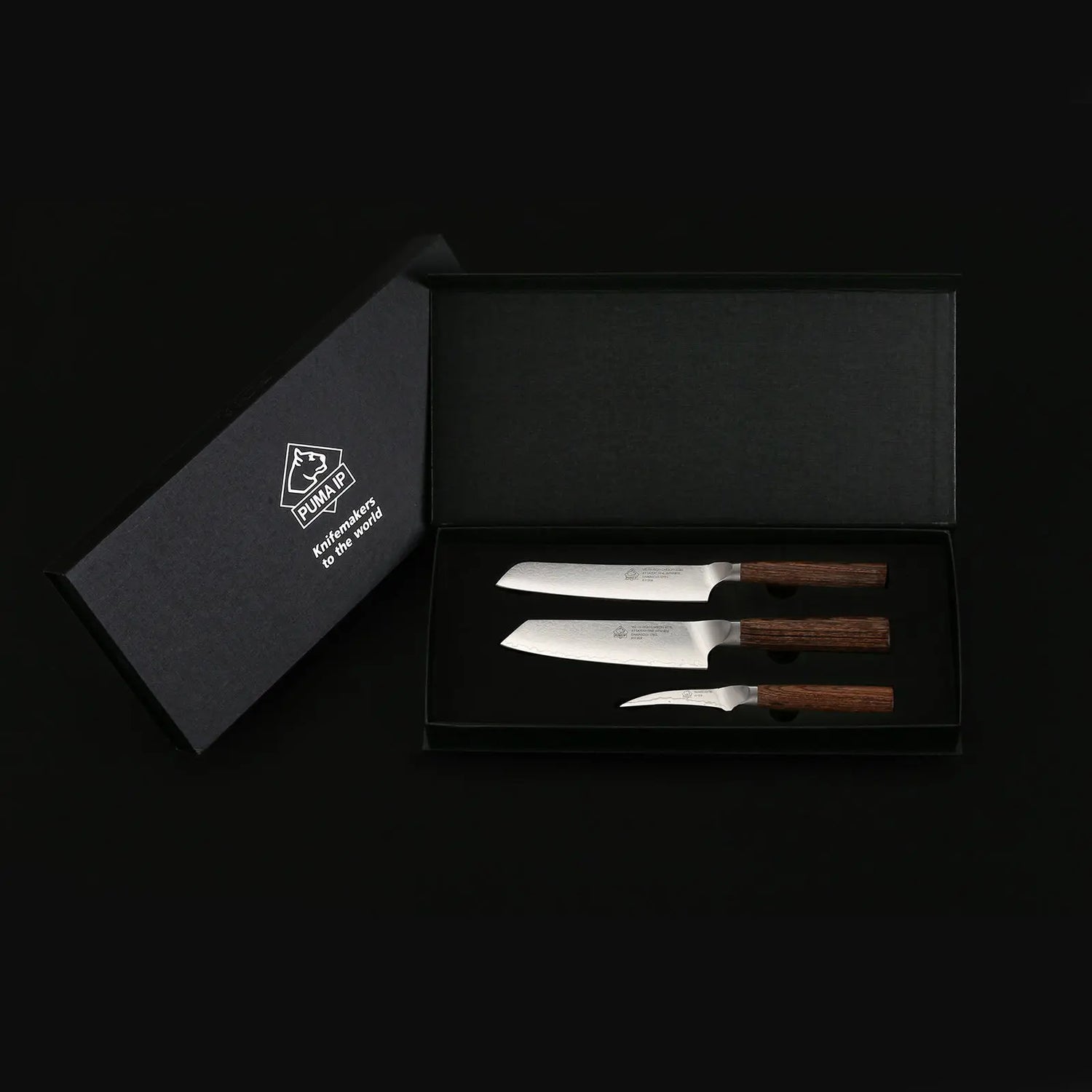 PUMA IP set of 3: small chef, santoku & pairing knife