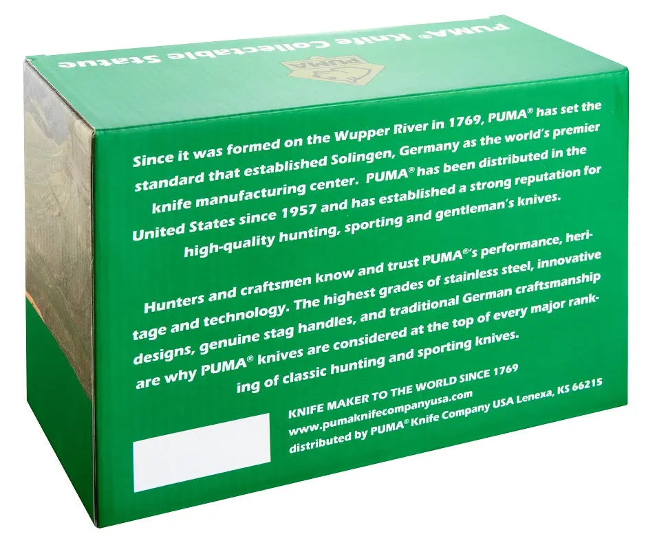 Statue PUMA, présentoir de couteaux