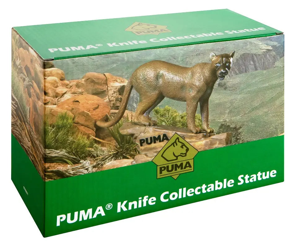 PUMA Figur Messerdisplay Statue Seitenansicht, Sammlerfigur aus Solingen