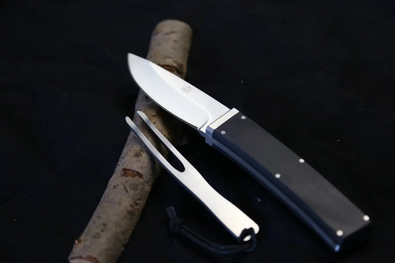 PUMA TEC Gürtelmesser mit Gabel, G10 schwarz