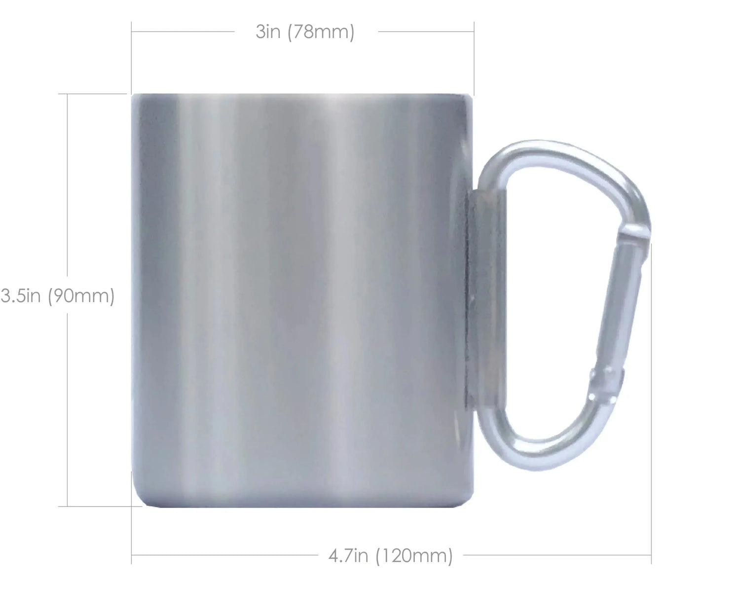 nCamp Karabinerbecher, isolierte Tasse