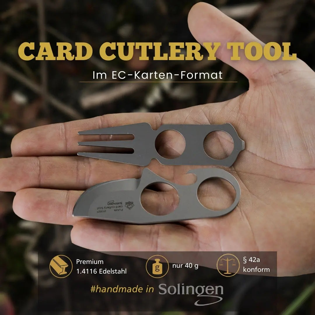PUMA card cutlery tool