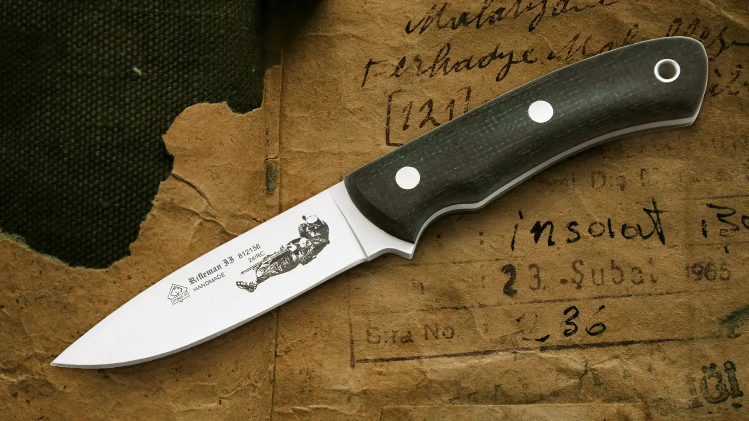 PUMA IP Rifleman II, Jute Micarta