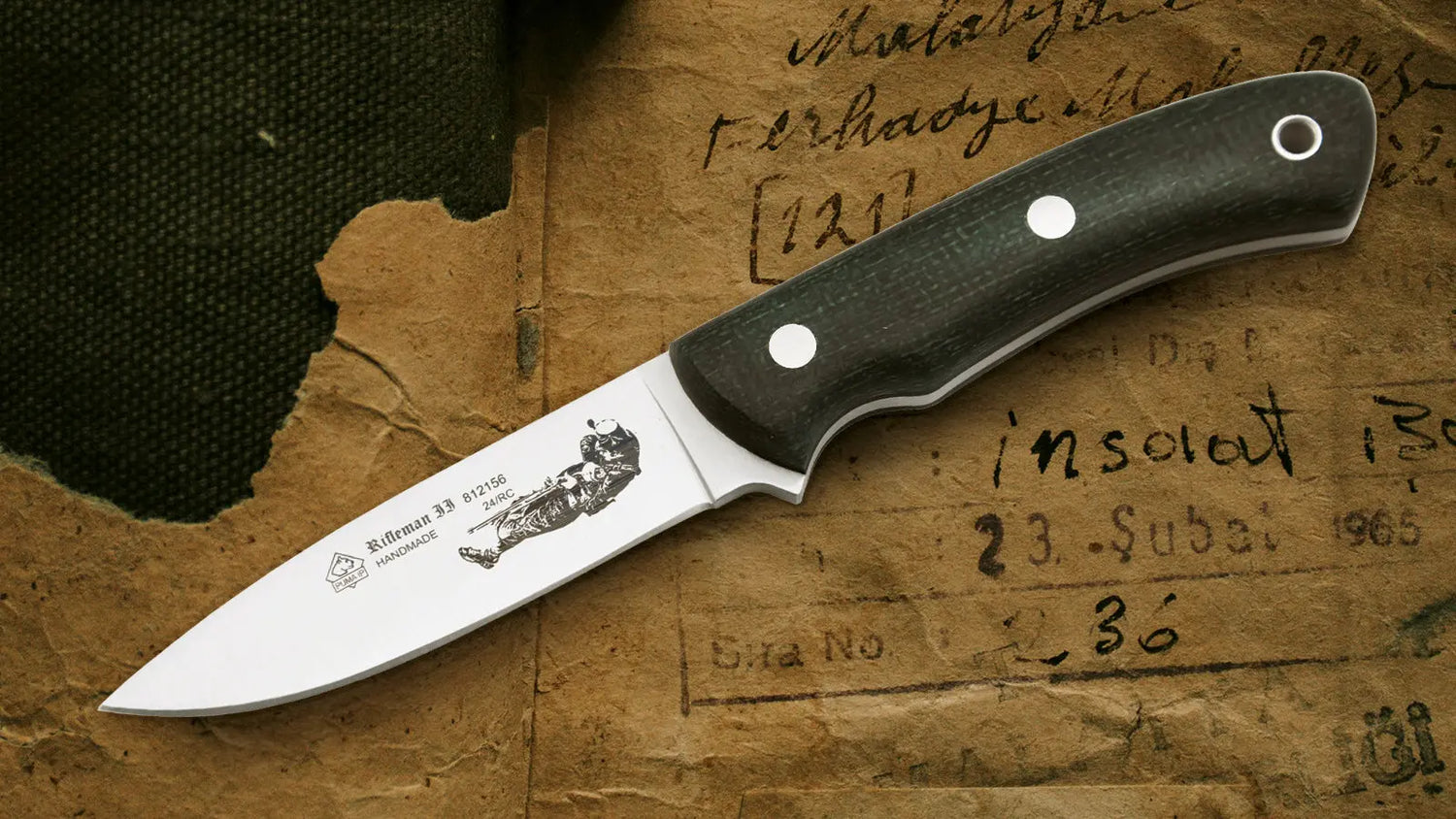 PUMA IP Rifleman II, Jute Micarta