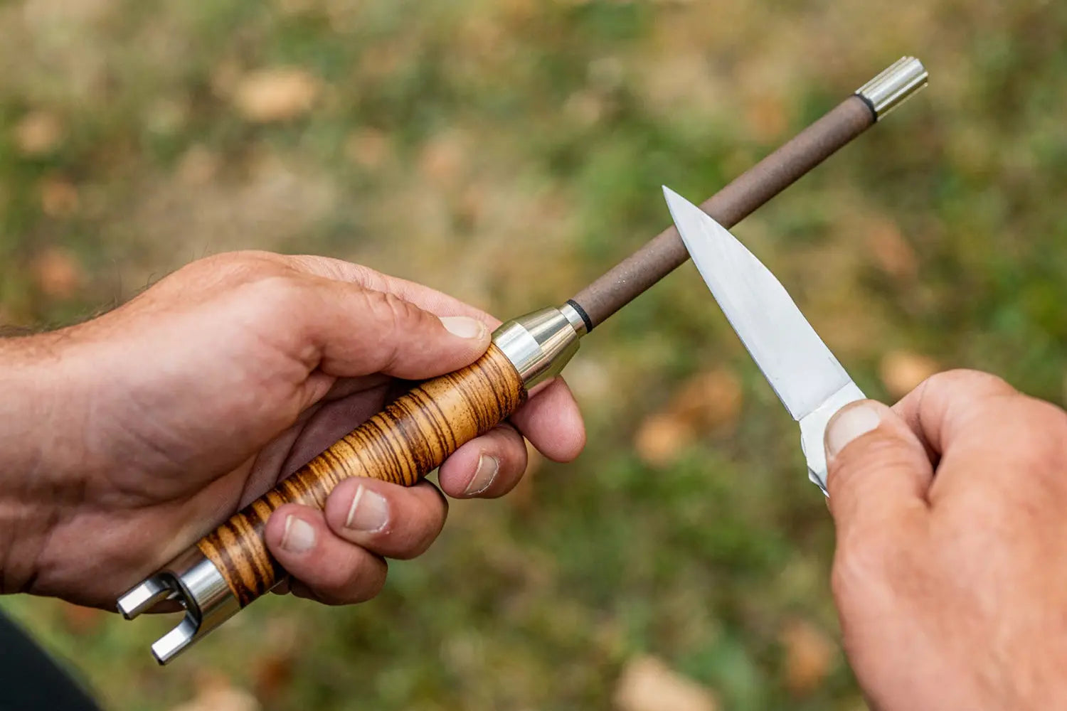 XADR ONE Profi Messerschärfer Zebrano Querholz