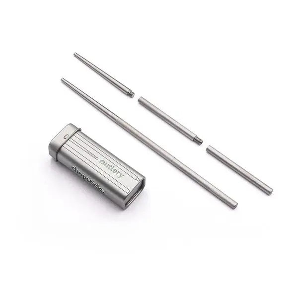 Outlery Reise-Essstäbchen, Edelstahl, Taschenformat