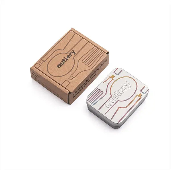 Outlery Reisebesteck-Set, Edelstahl, Taschenformat