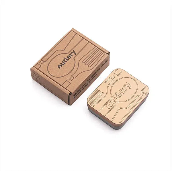 Outlery Reisebesteck-Set, Edelstahl, Taschenformat