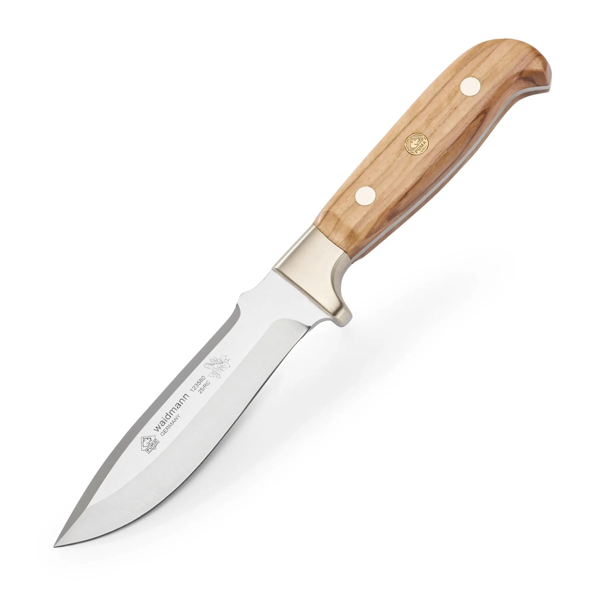 Hunting knife, outdoor knife 123580 PUMA Waidmann, olive wood