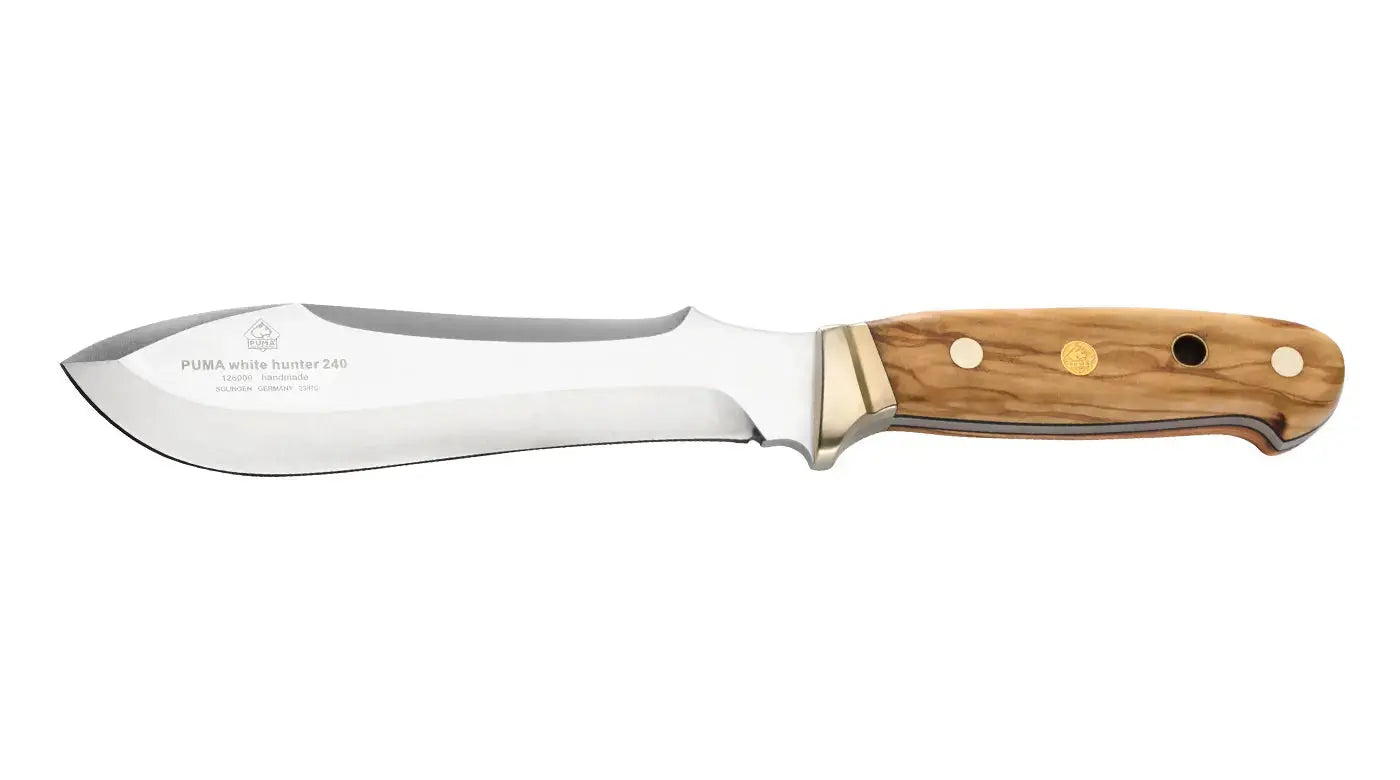 Hunting knife, outdoor knife PUMA white hunter 240, olive wood