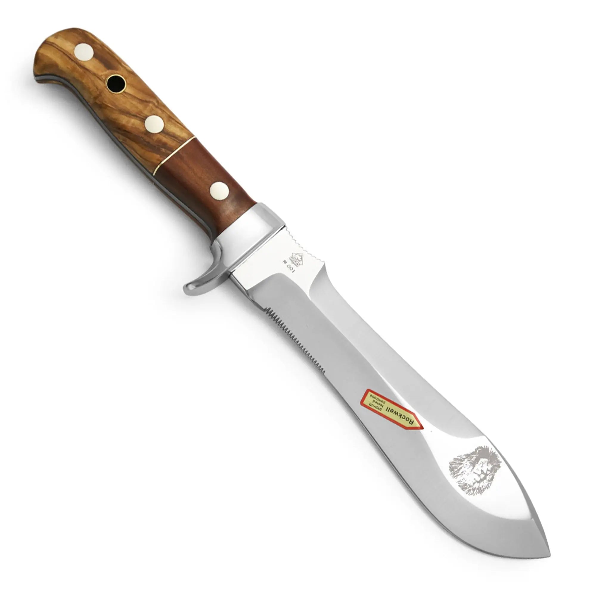 Hunting knife, outdoor knife 126375 PUMA white hunter, lion – PUMA