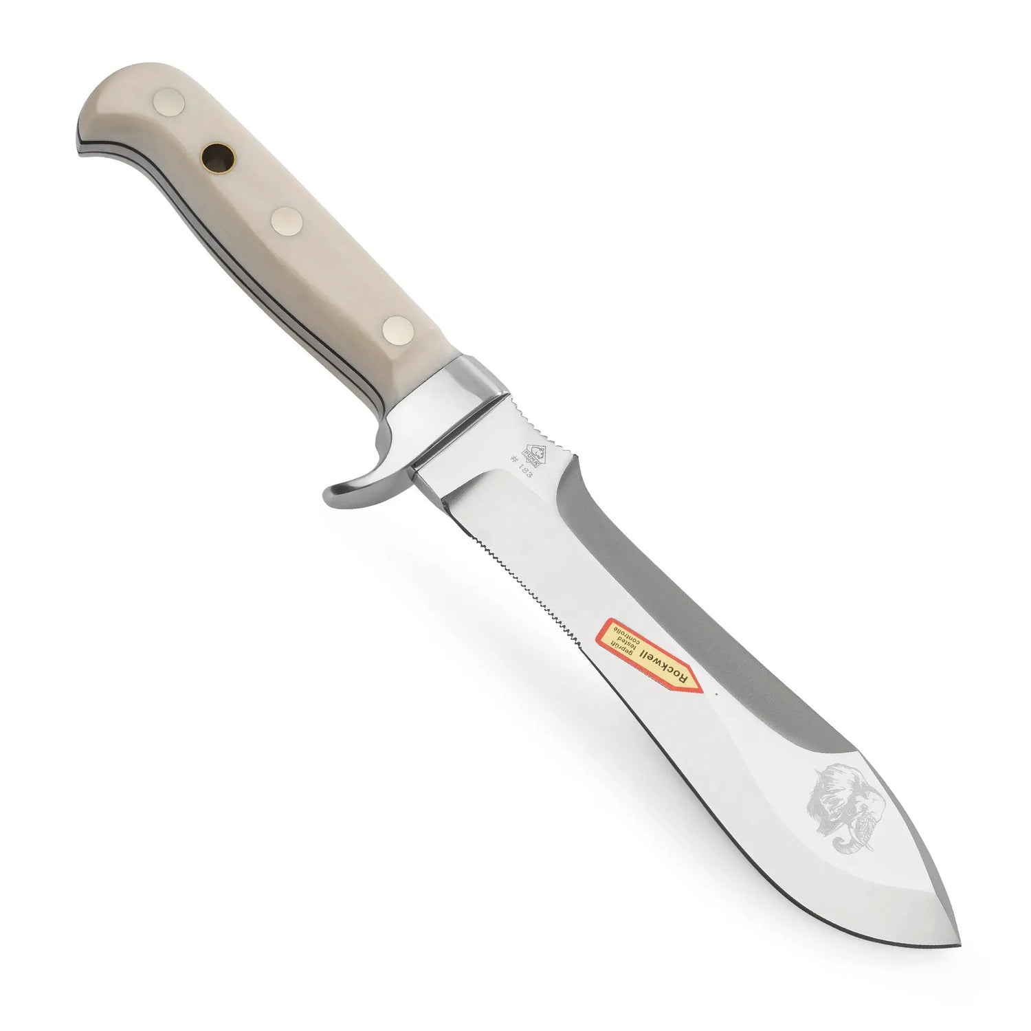 PUMA white hunter, elephant with wooden gift box