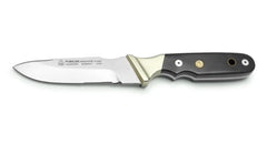 PUMA 2+2 Niederwild Micarta Auslaufmodell Frontansicht, Jagdmesserset mit Micarta-Griffen