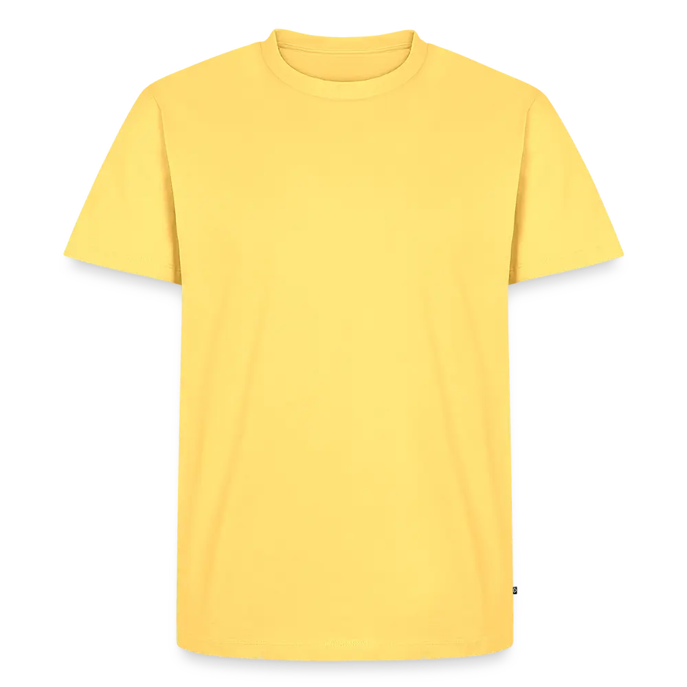 Men’s Premium T-Shirt PUMA Heritage Logo Back - sky yellow