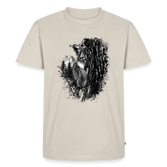 PUMA Herren Premium T-Shirt „Lauernder Puma" - beige