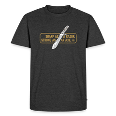PUMA Men´s Premium T-Shirt "White Hunter Sharp & Strong" - heather anthracite