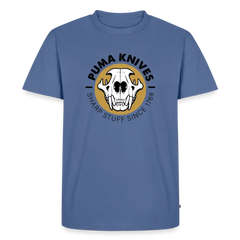 Men’s Premium T-Shirt Skull Frontal Sharp Stuff - stone blue