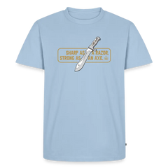 PUMA Men´s Premium T-Shirt "White Hunter Sharp & Strong" - light blue