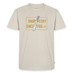 PUMA Herren Premium T-Shirt "Sharp stuff since 1769 Gold" - beige