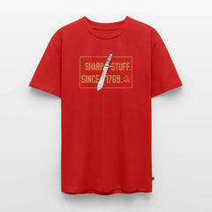 Sharp stuff since 1769 Gold - red