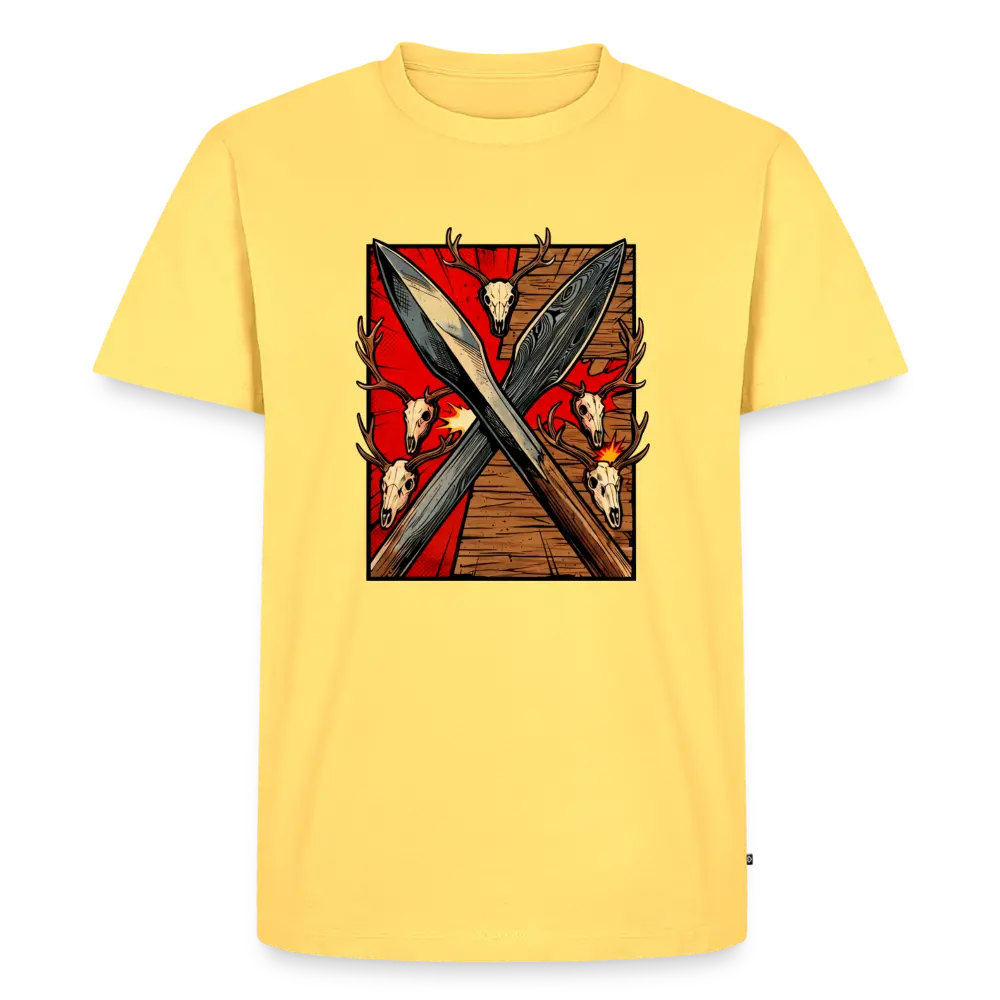 Men’s Premium T-Shirt Saufeder - sky yellow