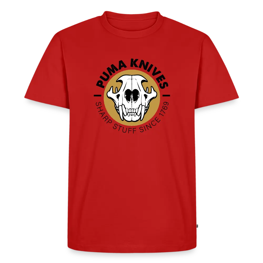 Men’s Premium T-Shirt Skull Frontal Sharp Stuff - red