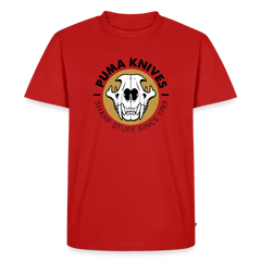 Men’s Premium T-Shirt Skull Frontal Sharp Stuff - red
