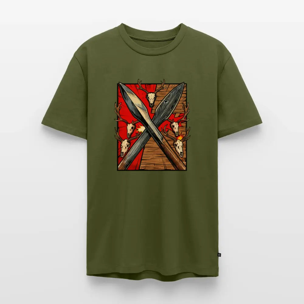 Men’s Premium T-Shirt Saufeder - khaki