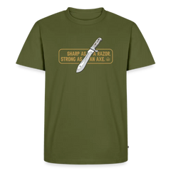 PUMA Men´s Premium T-Shirt "White Hunter Sharp & Strong" - khaki