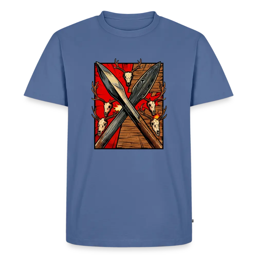 Men’s Premium T-Shirt Saufeder - stone blue