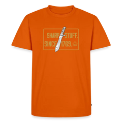 PUMA Herren Premium T-Shirt "Sharp stuff since 1769 Gold" - orange 