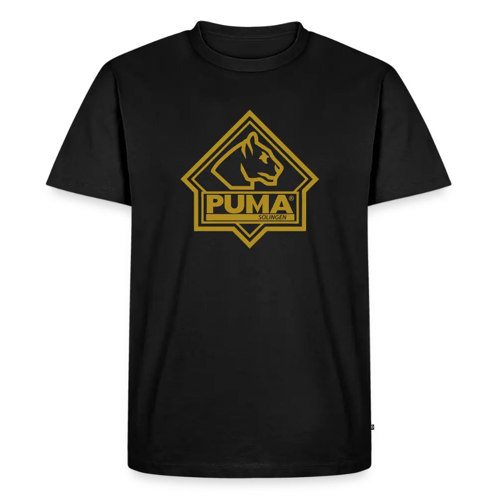 Men’s Premium T-Shirt PUMA Heritage Logo Front - black