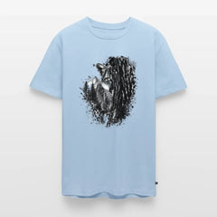 PUMA Herren Premium T-Shirt „Lauernder Puma" - light blue