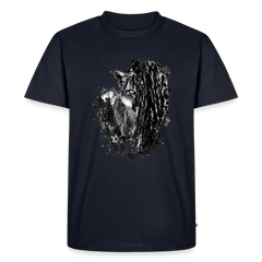 PUMA Herren Premium T-Shirt „Lauernder Puma" - navy