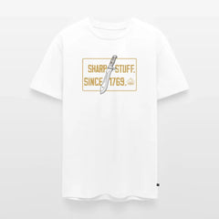 Sharp stuff since 1769 Gold - white