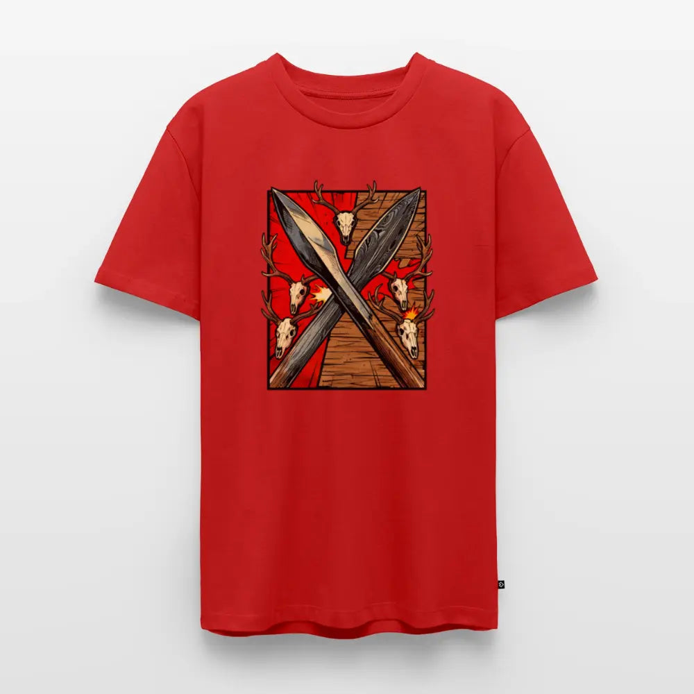 Men’s Premium T-Shirt Saufeder - red